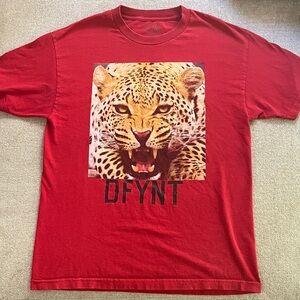 Red Leopard Graphic T-Shirt